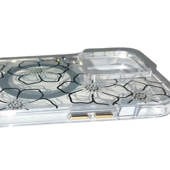 CASE-MATE Glitter Floral Gems MagSafe iPhone 15 PRO MAX Hard Case - Picture 16 of 16